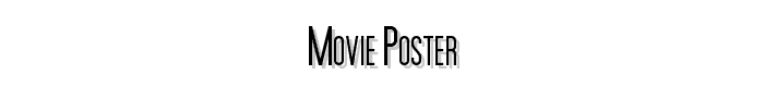Movie Poster font